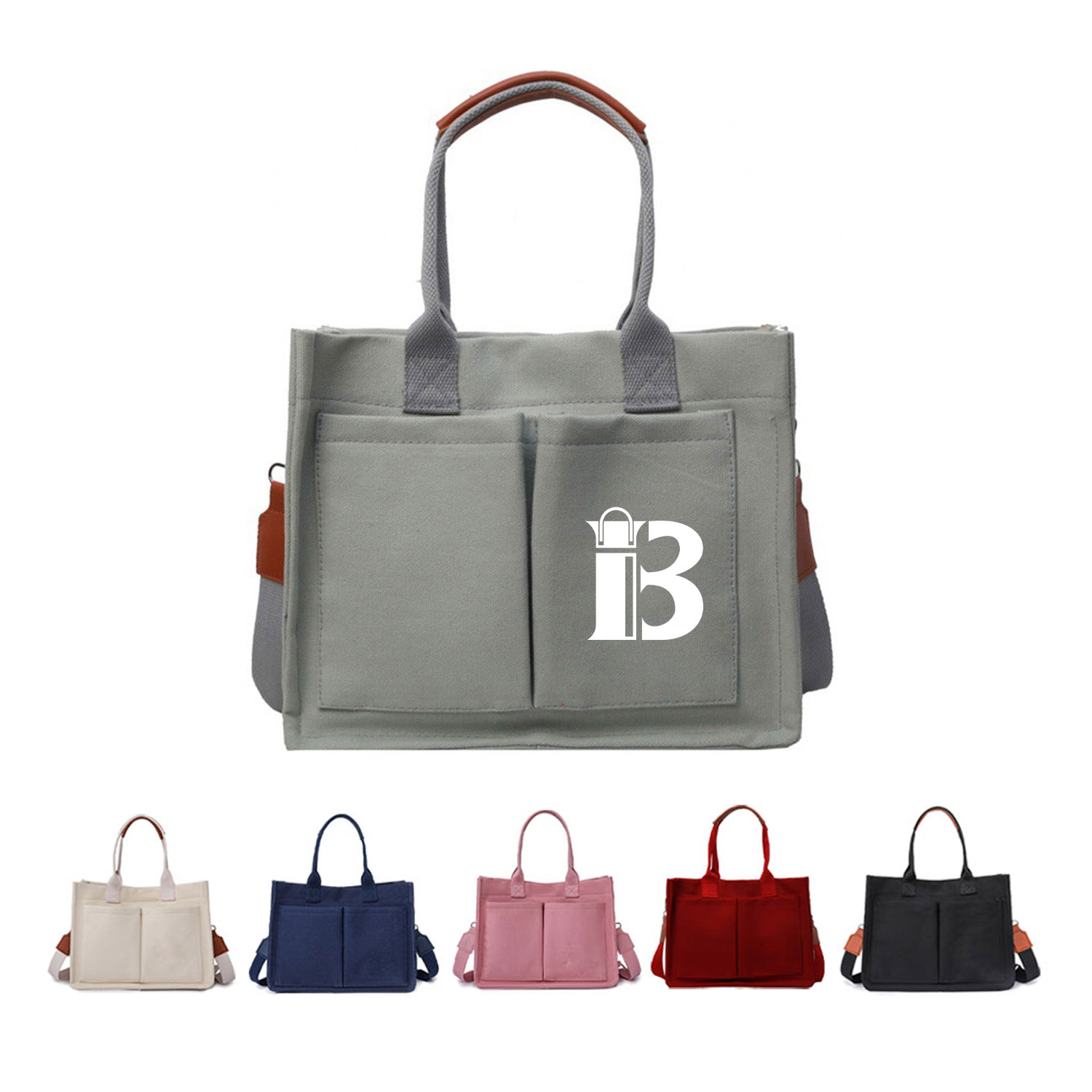 Ladies' Business Commuter Crossbody Canvas Tote Bag