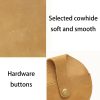 Genuine Leather Round vintage coin storage bag