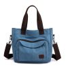 Women's Canvas Shoulder Handle Work Crossbody Bag