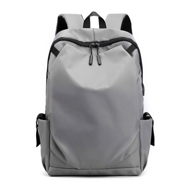 Nylon Computer Backpack With USB Charging Port