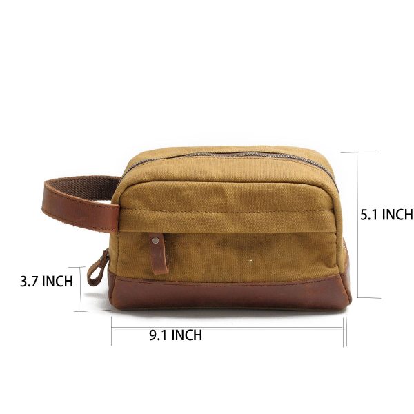 Canvas Travel Water-resistant Toilet Bag