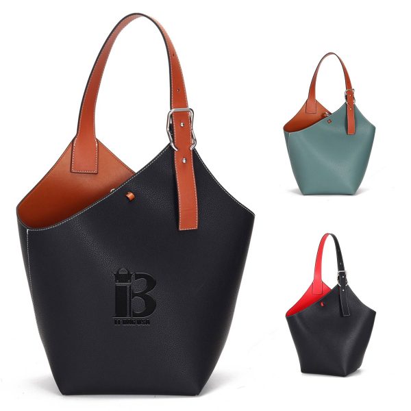 Genuine Leather Large-capacity commuter tote bag