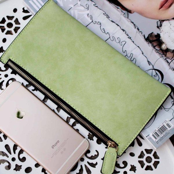 Thin zippered wallet Clutch