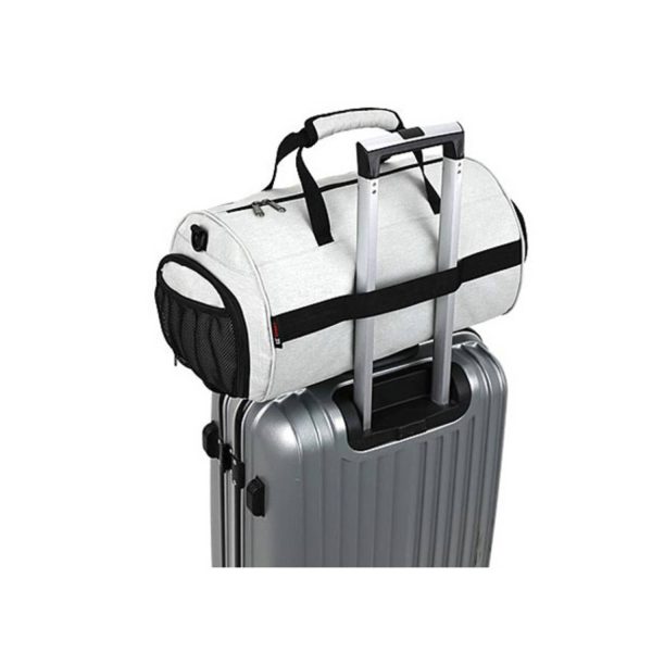 Large Capacity Cylindrical Polyester Sports Duffel Bag