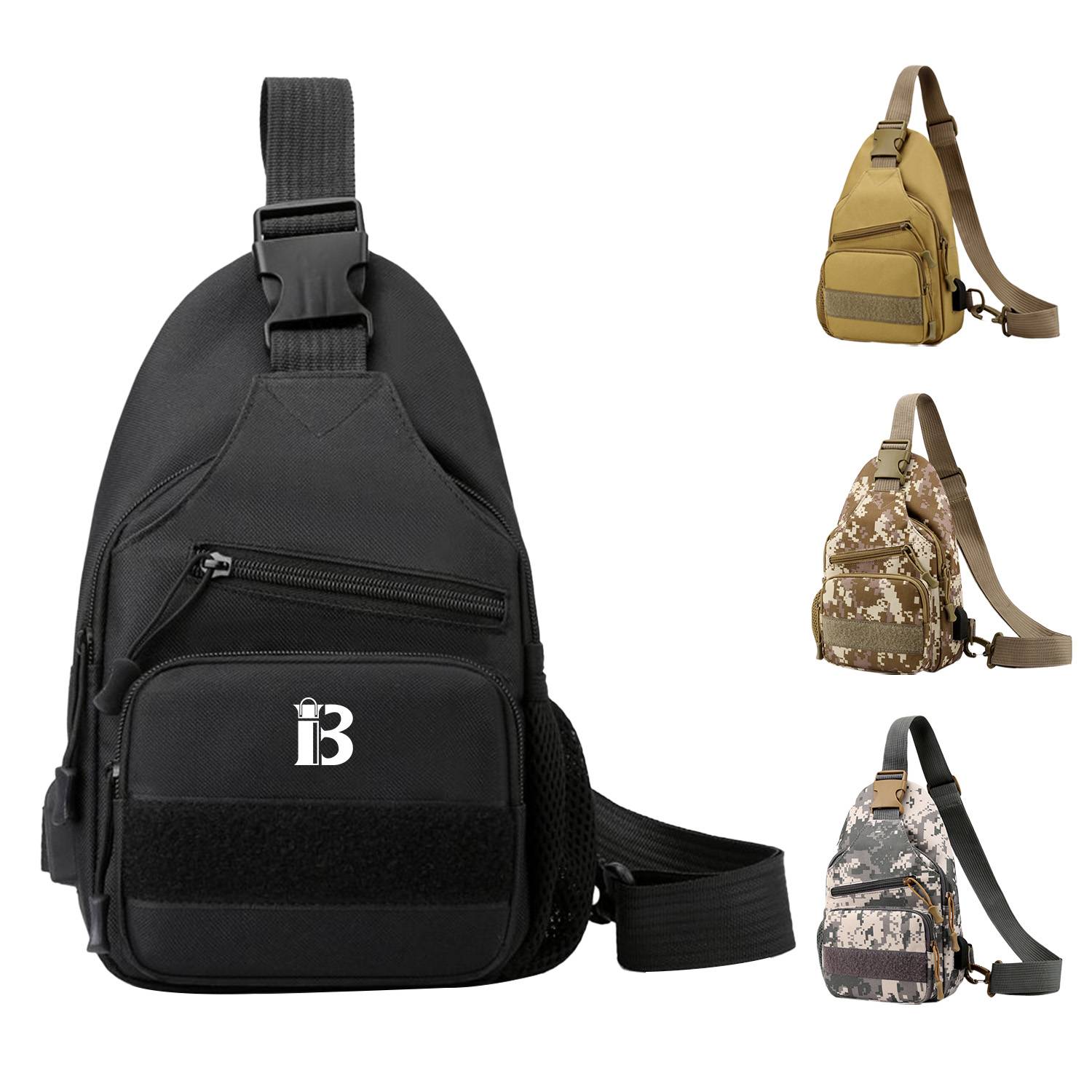 Tactical Crossbody Chest Bag With USB Charging Port