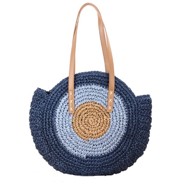 Jute Straw Summer Beach Tote Bags for Vacation Travel