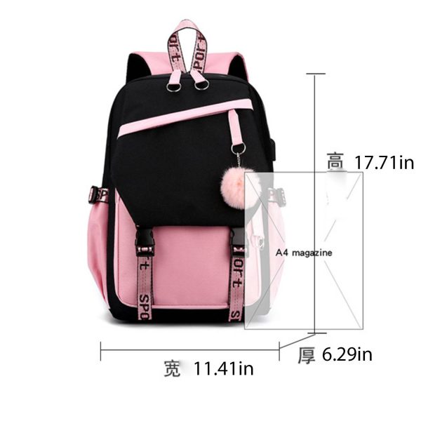 Nylon Backpack Student’s Schoolbag
