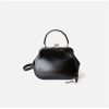 PU Leather Clasp Closure Crossbody Bag
