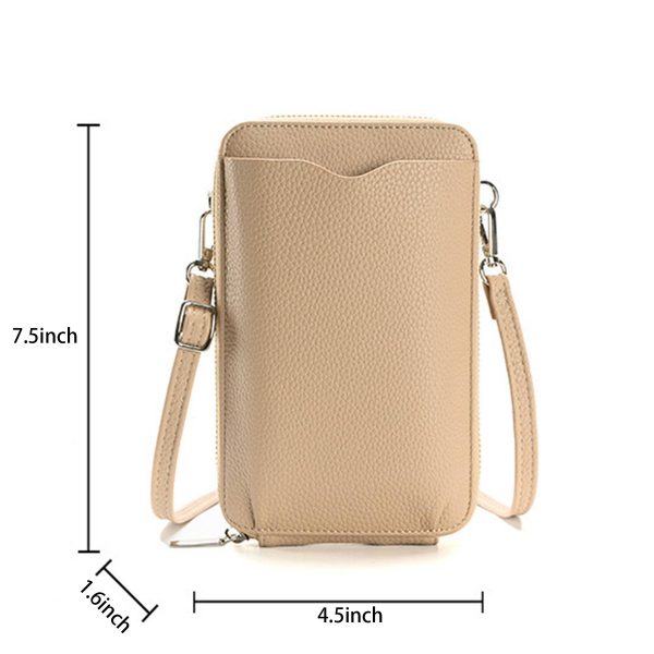 Pu Small Mobile Phone Crossbody Bag with Card Slots