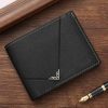 Large Capacity Mens Short PU Leather Wallet