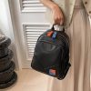 Durable and large capacity Pu leather backpack