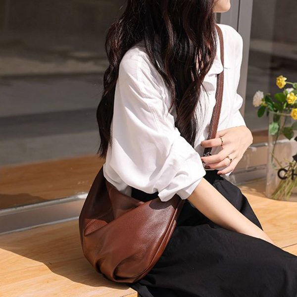 Soft Genuine Leather Cross Body Bags for Women