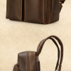 Business Work Genuine Leather Backpack