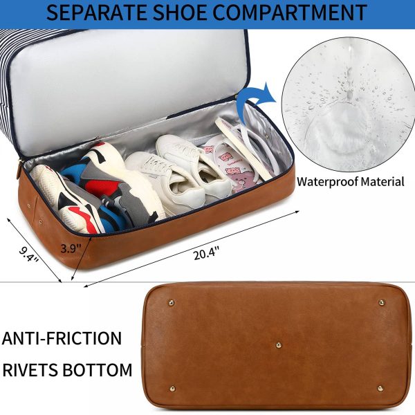 3in1 Polyester Travel Duffle Bag Set with Shoe Compartment