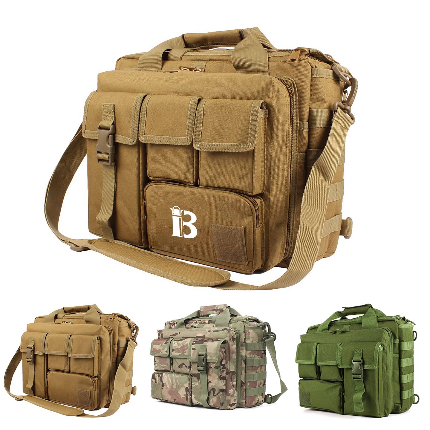 Multifunction Men's Laptop Messenger Bag Tactical Briefcase