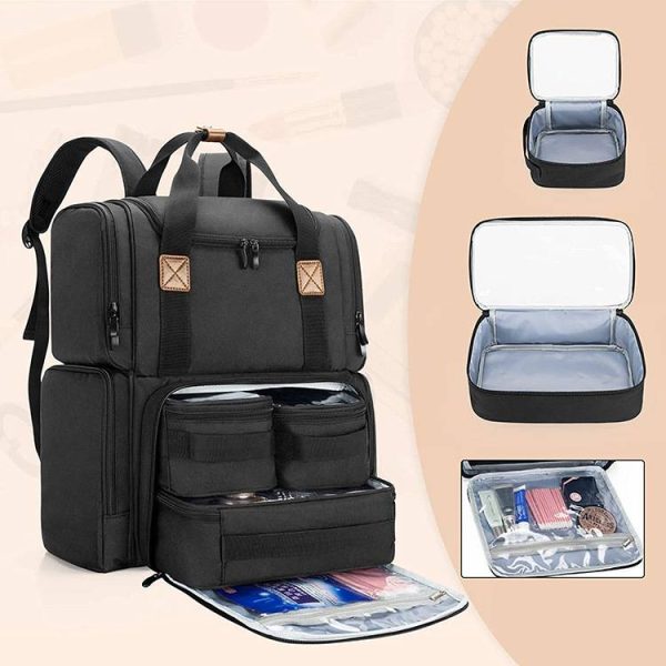 Large Capacity Makeup Train Bag Set