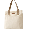 Canvas messenger tote bag