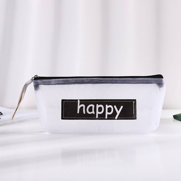 Transparent Mesh Pencil Case