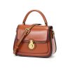 Genuine Leather scalloped portable Cross-body Bag Women