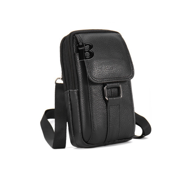 Genuine Leather Multi-functional Men's Waist Bag