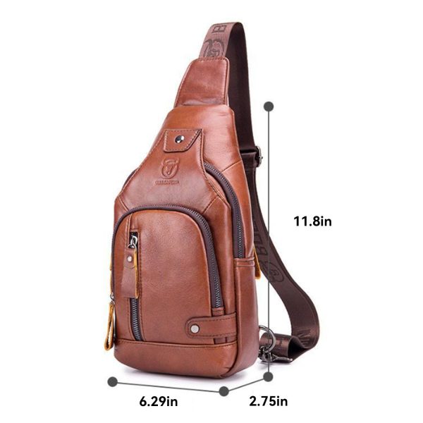 Outings Fashion-Forward Men's Genuine Leather Bag
