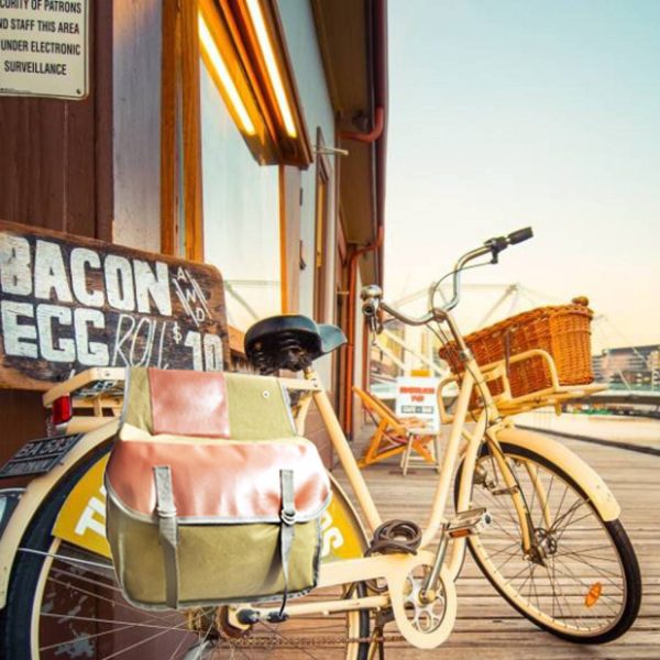 Canvas Heavy-Duty Rear Rack Bag for Biking