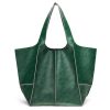 PU Large capacity wax peel ancient oil tote bag