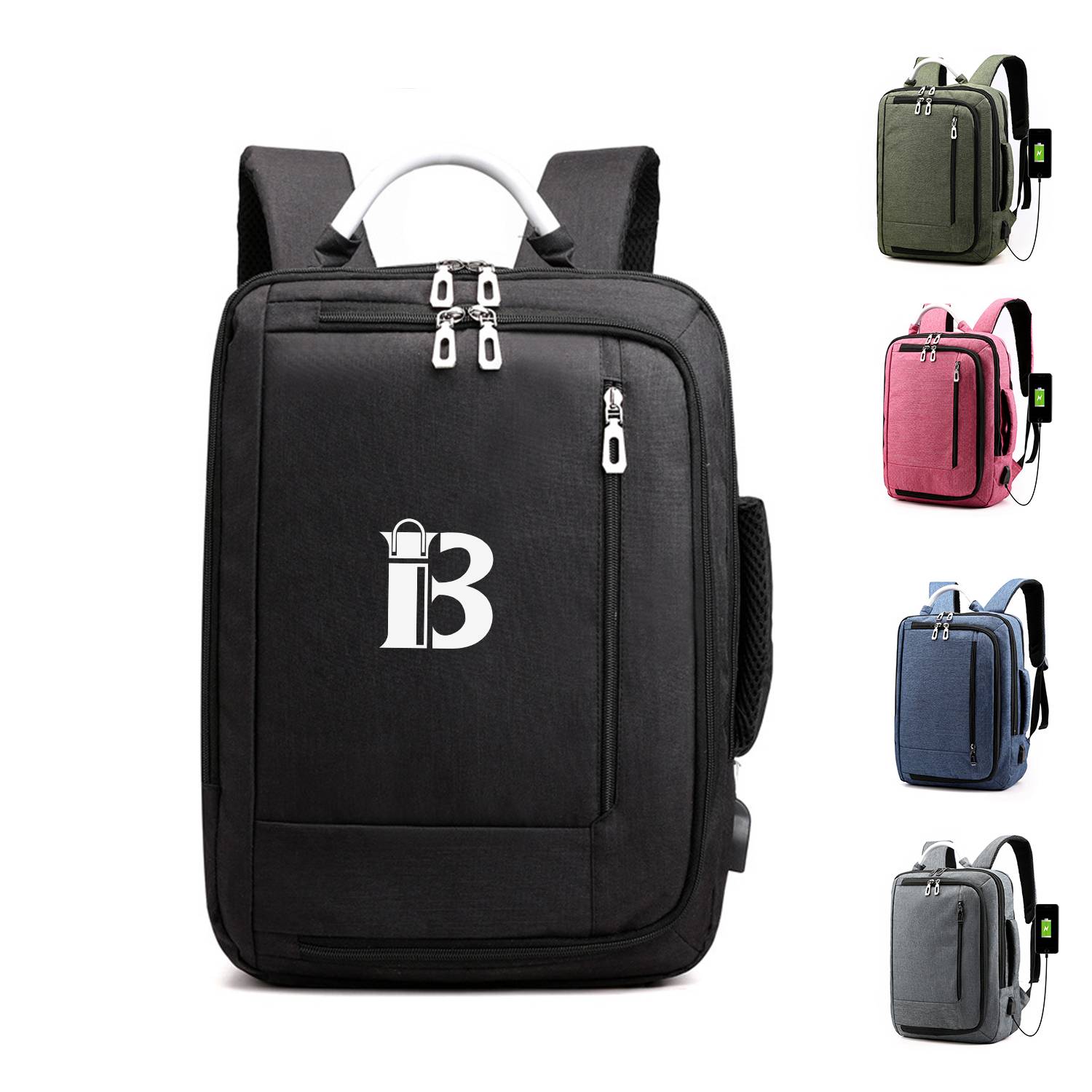 Business Backpack with USB Charging Port