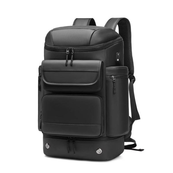 Gym backpack with shoe compartment for men