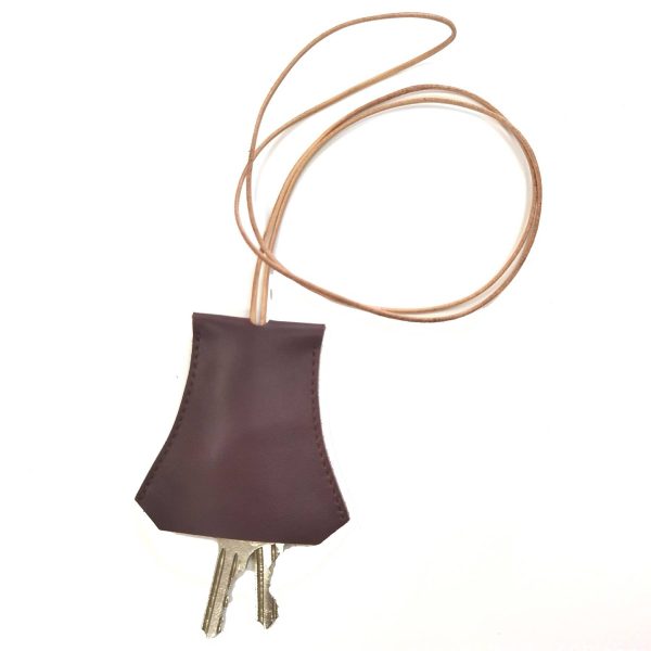 Genuine Leather Pull-out household halterneck key pouch