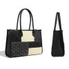 Denim Tote Bag with Handle for Women