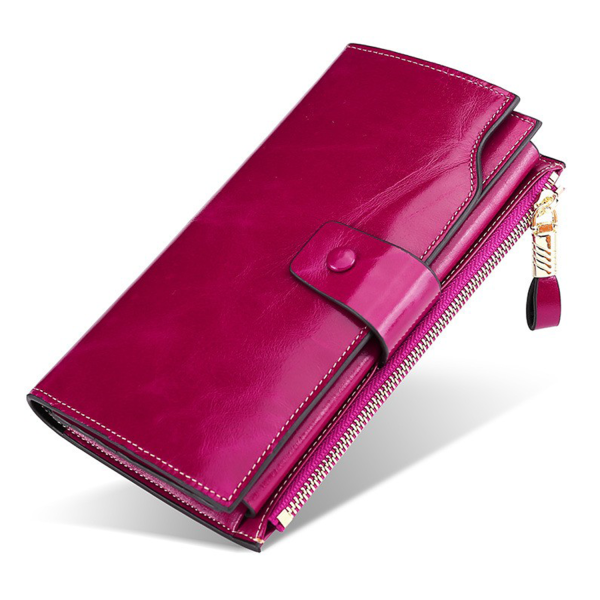 Genuine Leather Wallet RFID Blocking Multi Card Holder