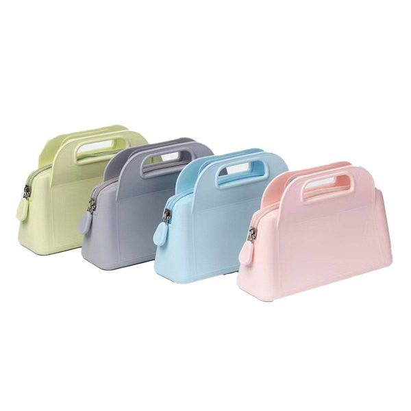 Silicone handbag makeup bag