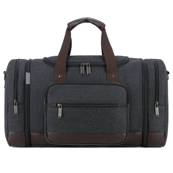 Canvas Shoe Compartment Travel Tote Duffel Bag