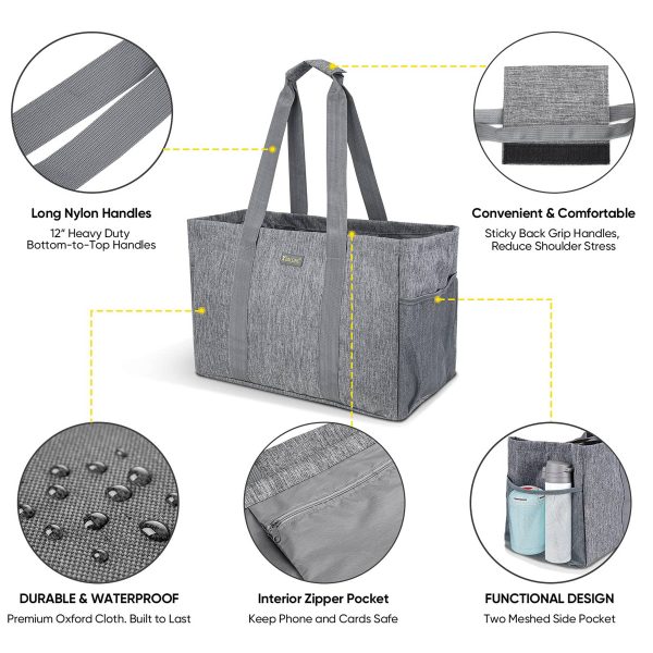 Oxford Foldable Reusable Storage Tote Bag