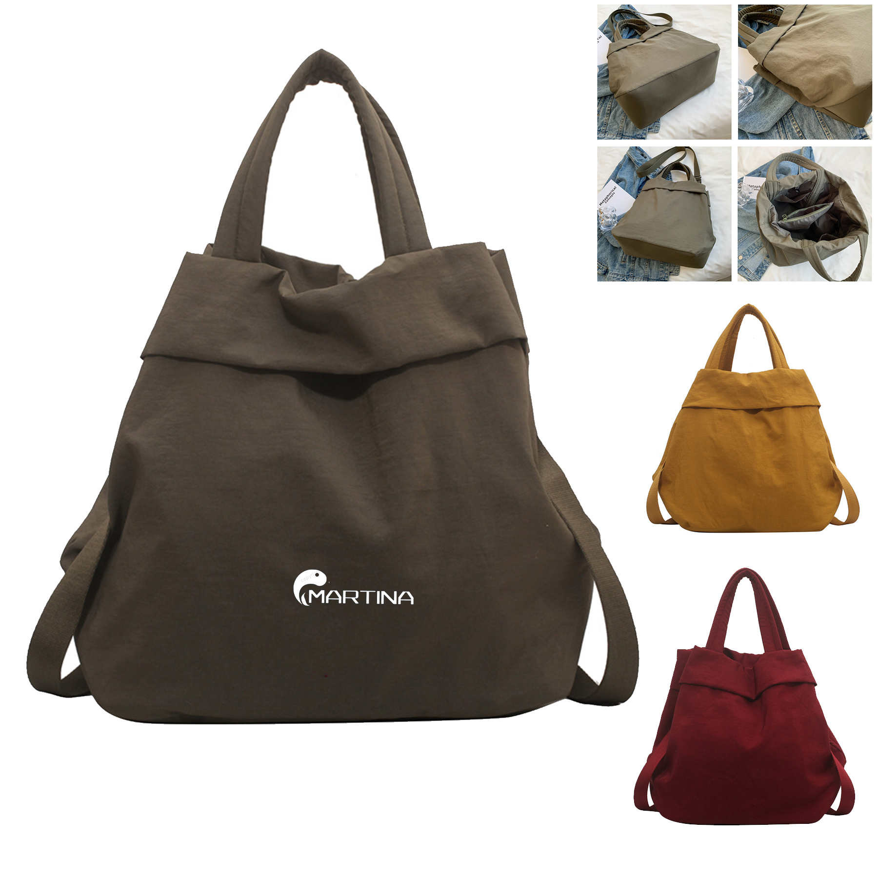 Women Shoulder Bag with zipper Work Beach Travel