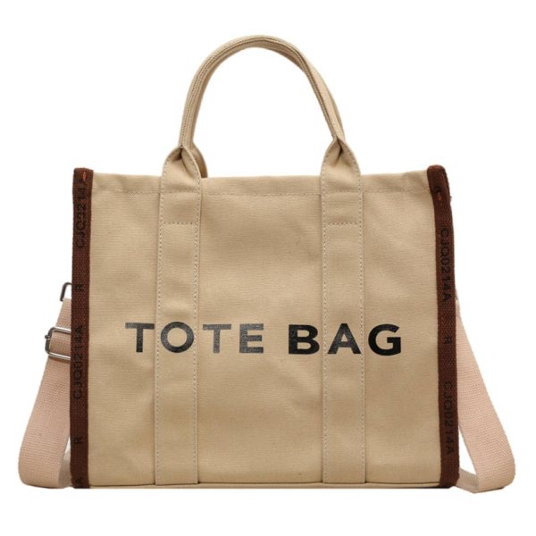 Canvas Crossbody Bag Trendy Printed Tote