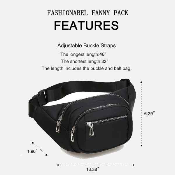 Crossbody Fanny Pack for Men With Adjustable Strap