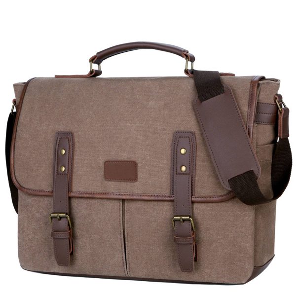 Cavas Vintage Men Briefcases Laptop Messenger Bag