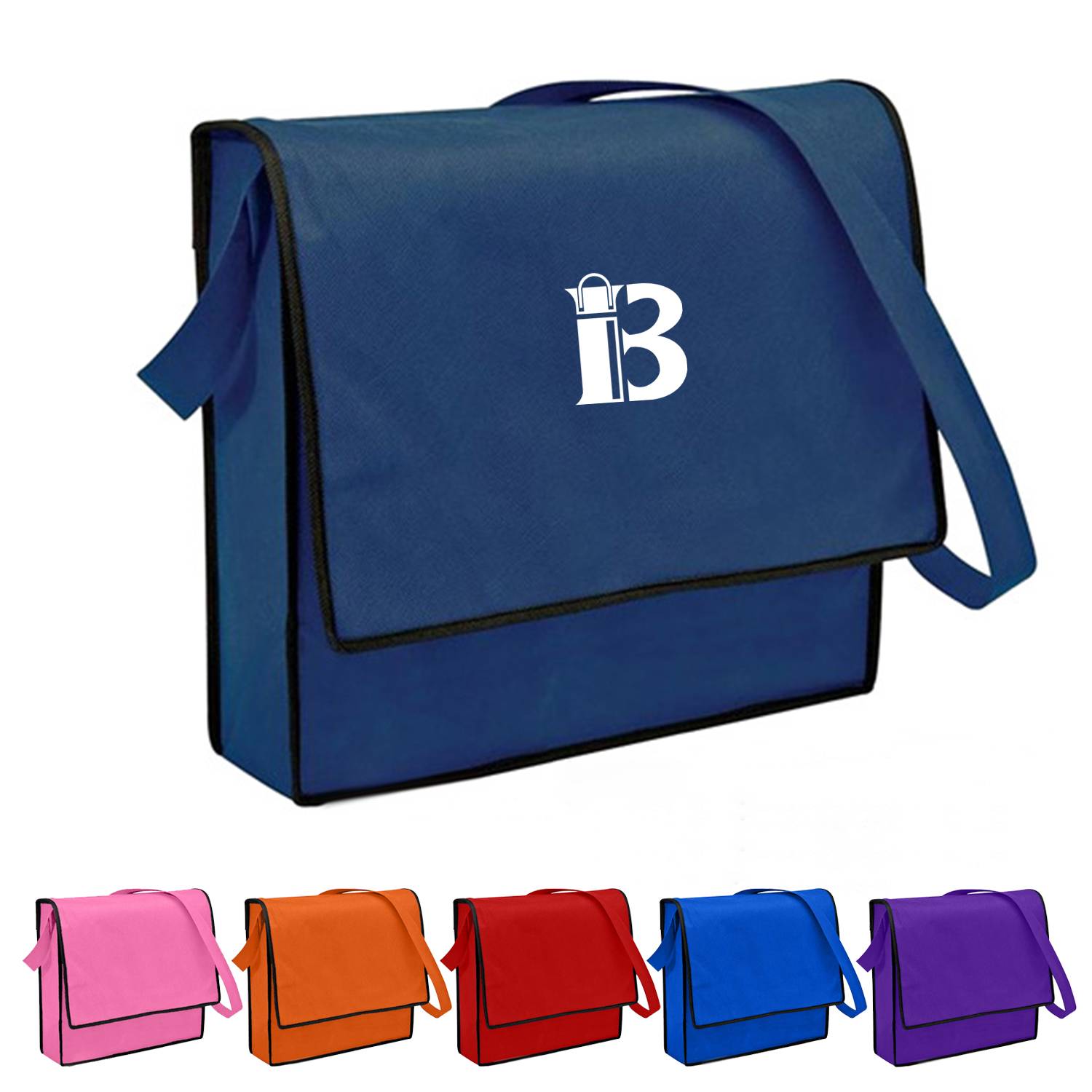 Non-woven cross-body messenger bag
