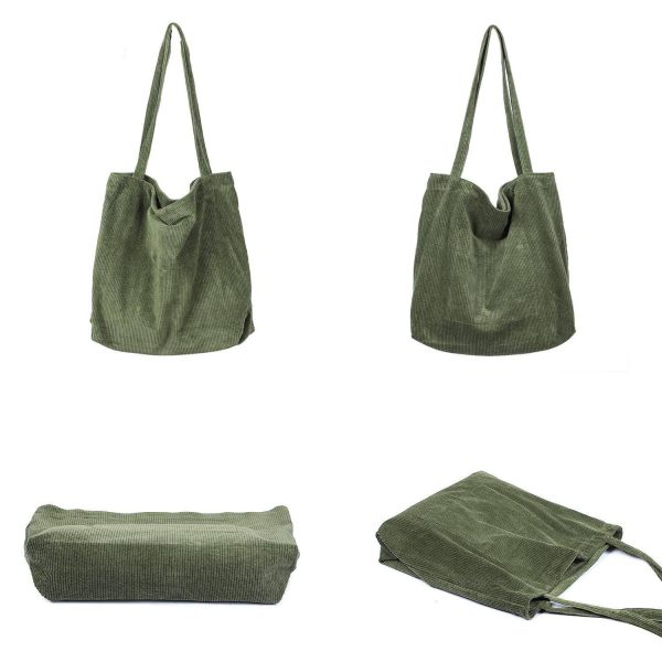 Corduroy Tote Bag for Women