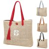 Large Straw Beach Bag for women