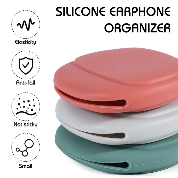 Silicone Headphone Organizer Storage Bag