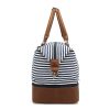 Canvas Travel Duffel Bag with Shoes Compartment