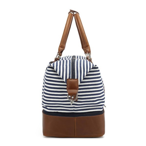 Canvas Travel Duffel Bag with Shoes Compartment