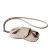 Business Portable Neck Hanging PU Leather Glasses Gag