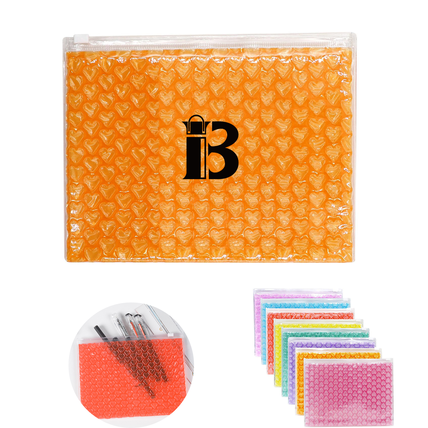 Bubble Out Bags with Zipper Packing Cushioning Protective