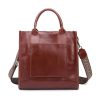 Vegan Leather Simple Vintage Shoulder Retro Handbag