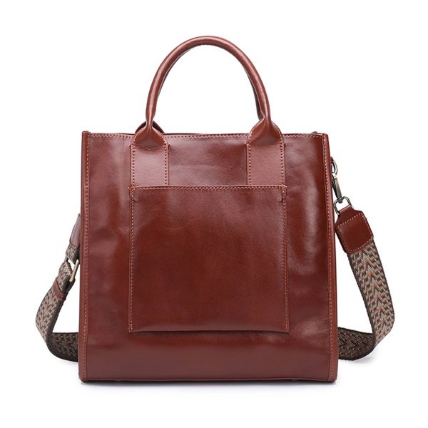 Vegan Leather Simple Vintage Shoulder Retro Handbag