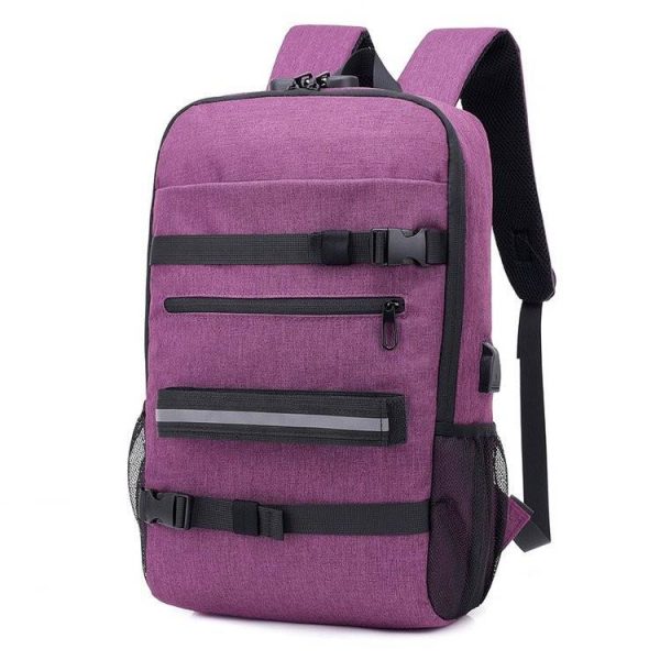 Water Resistant Canvas Backpack with Anti-Theft Lock